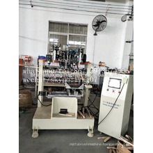 4 axis CNC coil of wire brush 2 drilling and 1 tufting machine